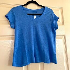 Sigrid Olsen Blue Short Sleeve Tee